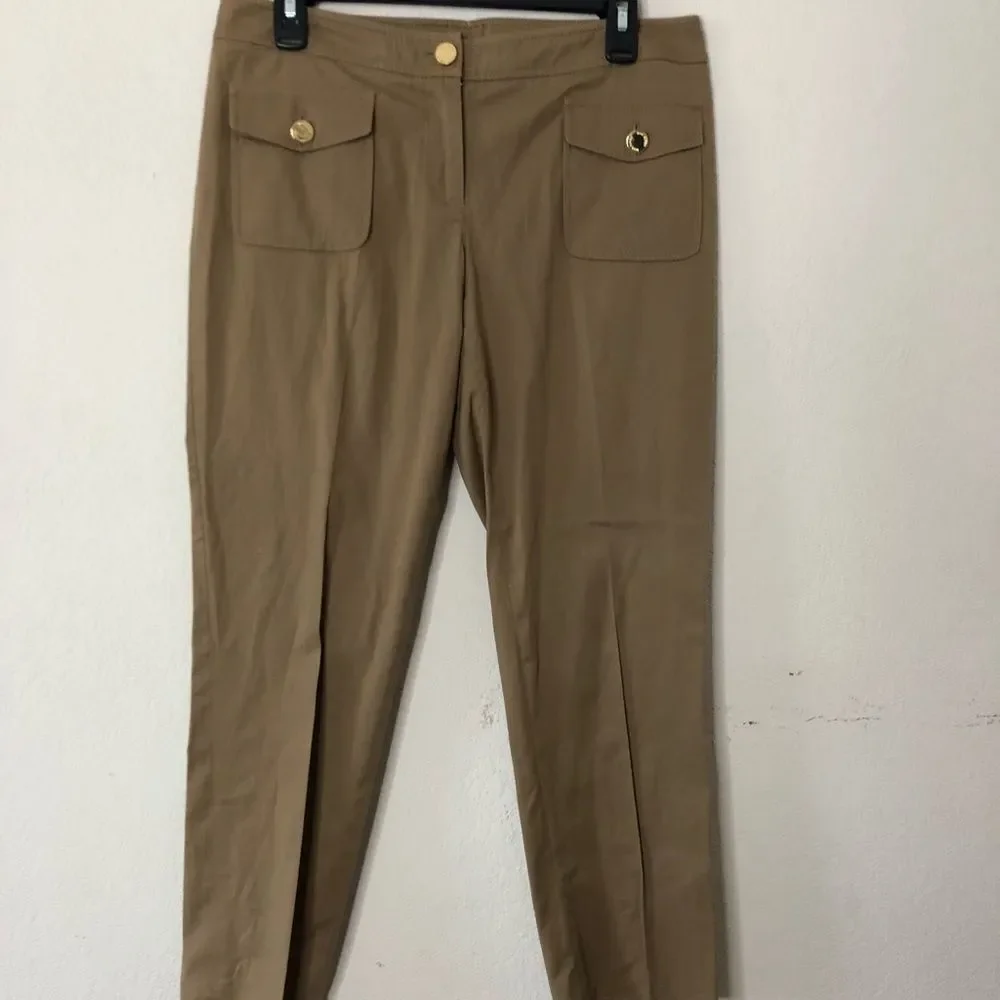 Tory Burch beige Capri pants 10